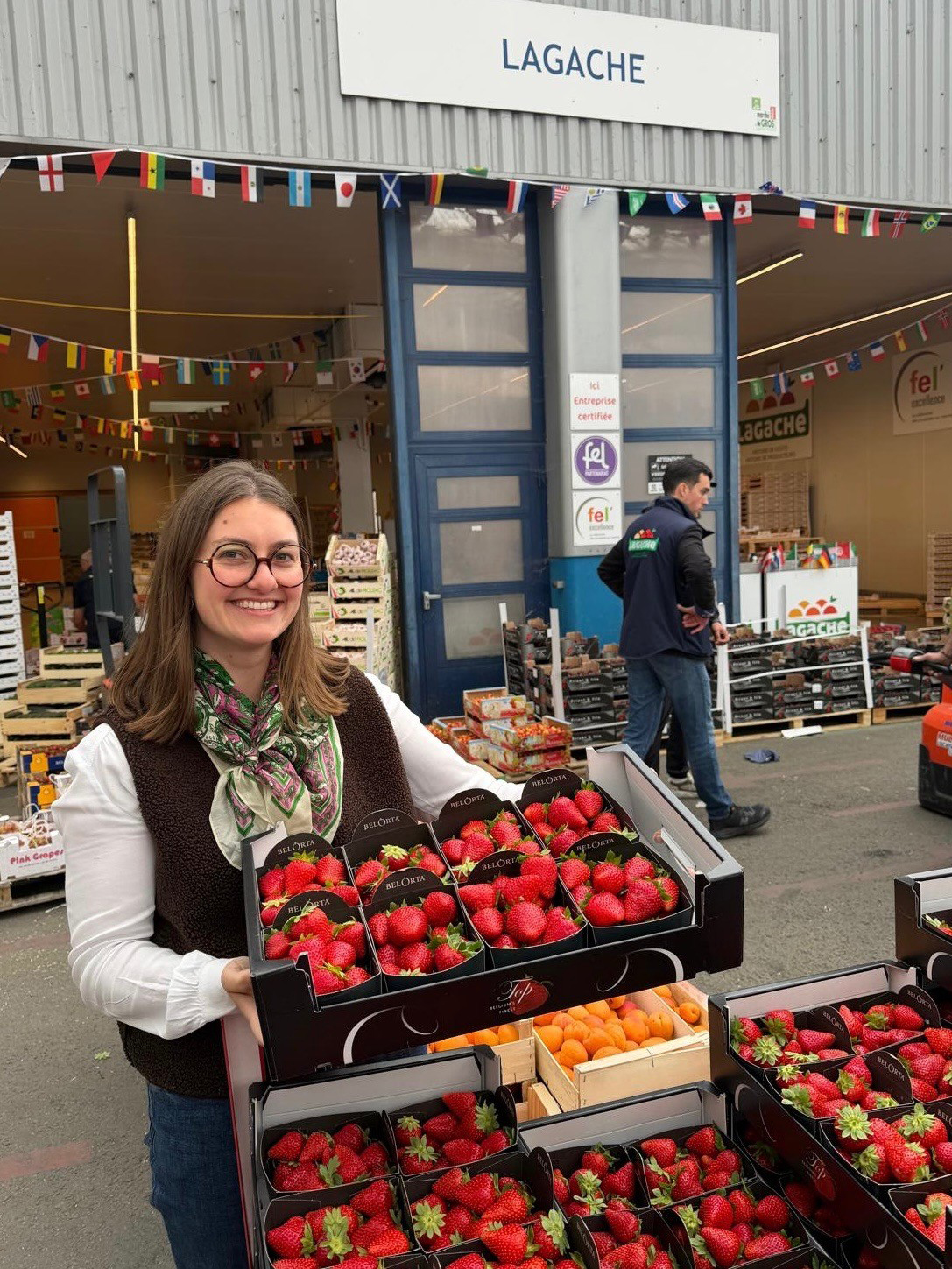 Marie et fraises